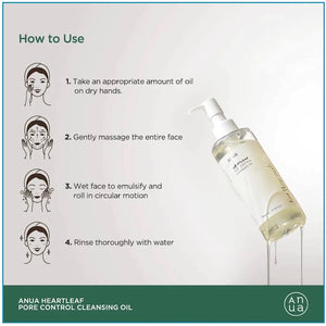 Anua Heartleaf Pore Control Cleansing Oil 200ml - www.Kskin.ie