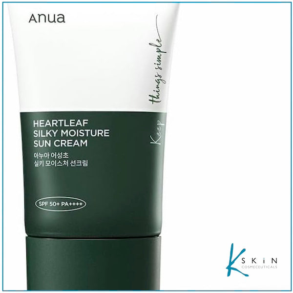 Anua Heartleaf Silky Moisture Sunscreen 50ml - www.Kskin.ie