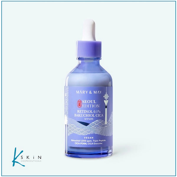 MARY & MAY Retinol 0.1 Bakuchiol Cica Serum Seoul Edition (80ml) - www.Kskin.ie