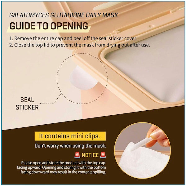 SOME BY MI Galactomyces Glutathione Daily Mask (30) - www.Kskin.ie