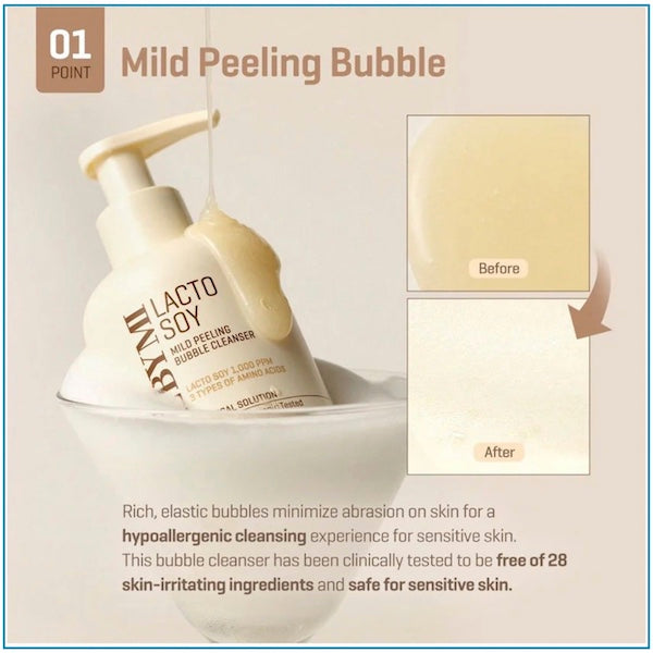 SOME BY MI Lactosoy Mild Bubble Peeling Cleanser 180ml - www.Kskin.ie