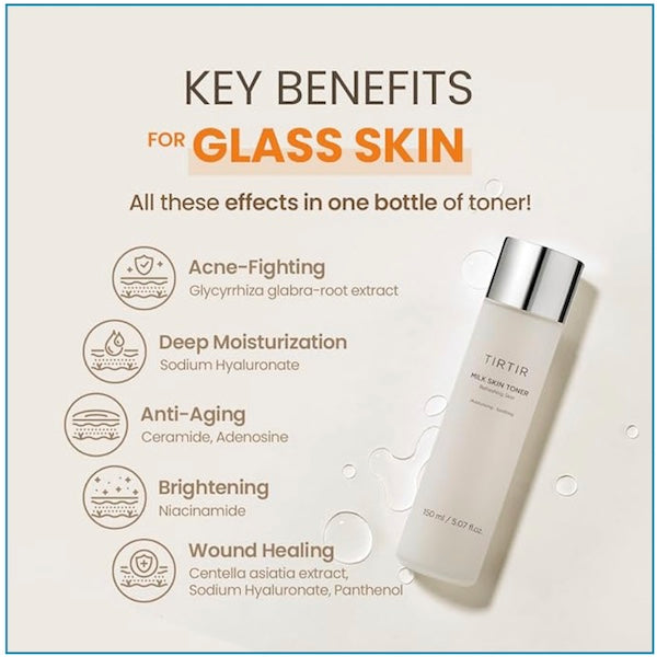 TIRTIR Milk Skin Toner 150ml - www.Kskin.ie