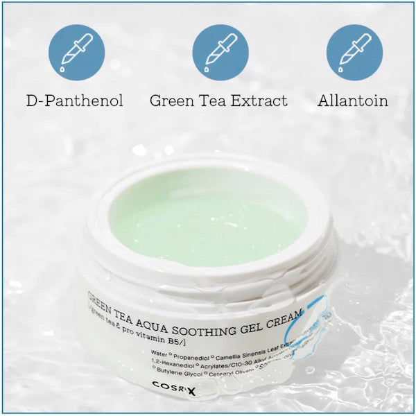 COSRX Green Tea Aqua Soothing Gel Cream 50ml - www.Kskin.ie