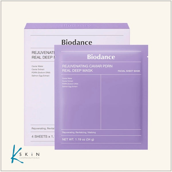 Biodance Rejuvenating Caviar PDRN Real Deep Mask (4 Pack) - www.Kskin.ie  
