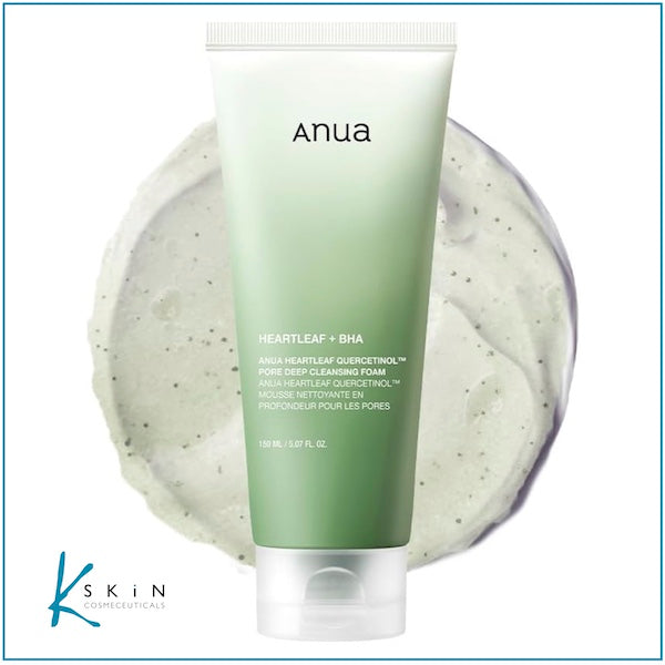 ANUA Heartleaf Quercetinol Pore Deep Cleansing Foam - www.Kskin.ie  