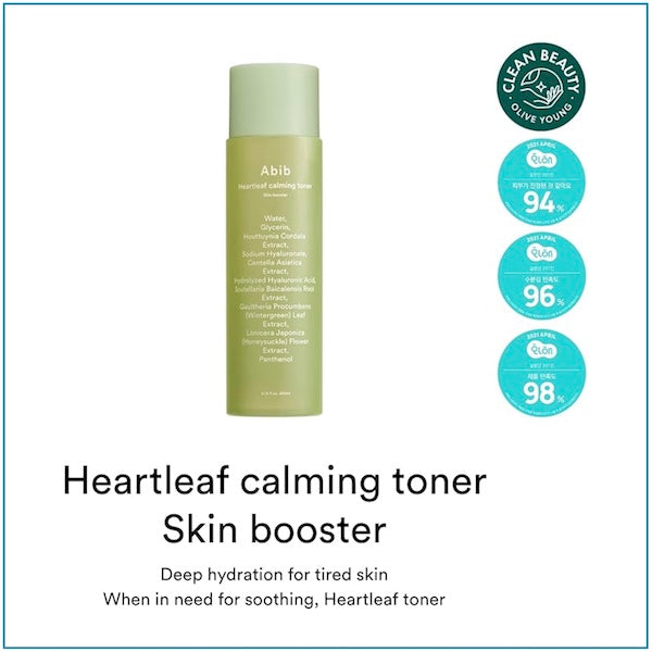 Abib Heartleaf Calming Toner Skin Booster - www.Kskin.ie  
