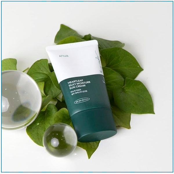 Anua Heartleaf Silky Moisture Sunscreen 50ml - www.Kskin.ie  