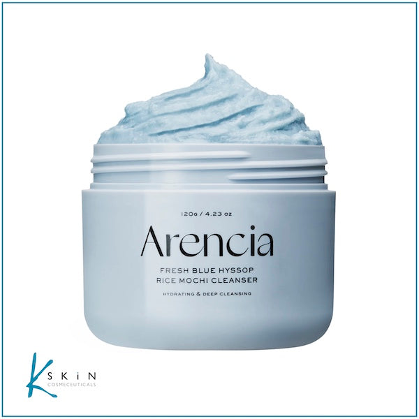 Arencia - Blue Hyssop Rice Mochi Cleanser - www.Kskin.ie  