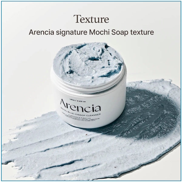 Arencia - Blue Hyssop Rice Mochi Cleanser - www.Kskin.ie  