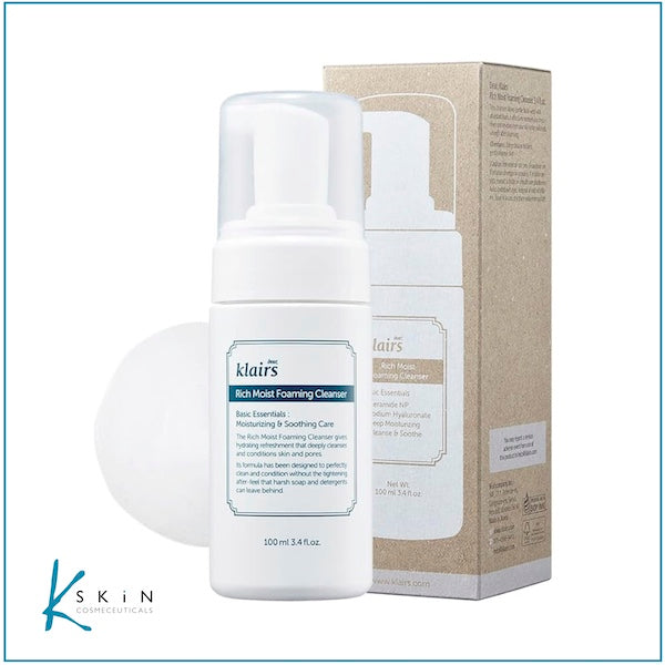 dear klairs Rich Moist Foaming Cleanser - www.Kskin.ie  