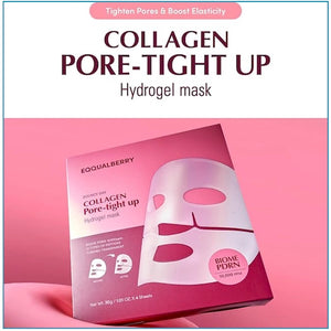 EQQUALBERRY Collagen Pore-tight up Hydrogel Mask (4 Pack)