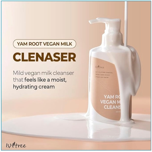 Isntree Yam Root Vegan Milk Cleanser - www.Kskin.ie  