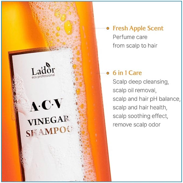 La'dor Apple Cider Vinegar Clarifying Shampoo 150ml - www.Kskin.ie  