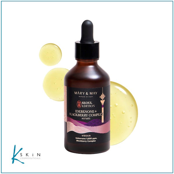 MARY & MAY Vegan Idebenone + Blackberry Complex Serum Seoul Edition (80ml) - www.Kskin.ie  