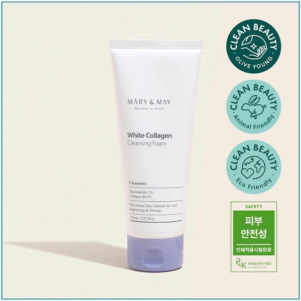 MARY & MAY White Collagen Cleansing Foam - www.Kskin.ie  