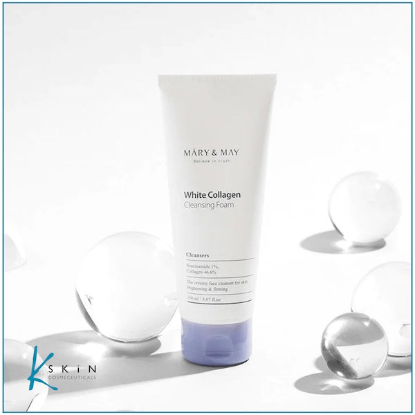 MARY & MAY White Collagen Cleansing Foam - www.Kskin.ie  
