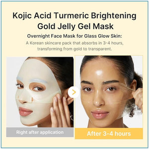 MEDICUBE Kojic Acid Turmeric Brightening Gel Mask (4 Pack)