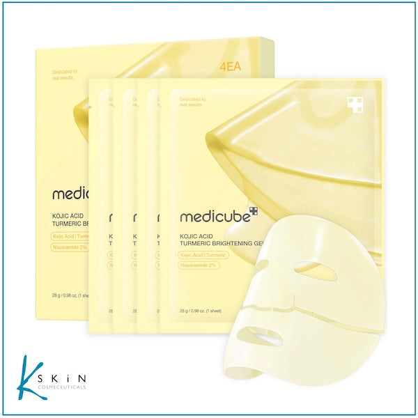 MEDICUBE Kojic Acid Turmeric Brightening Gel Mask (4 Pack)