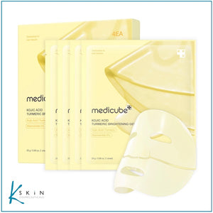MEDICUBE Kojic Acid Turmeric Brightening Gel Mask (4 Pack)