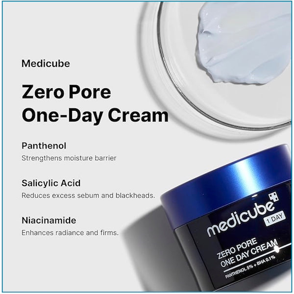 MEDICUBE Zero Pore One Day Cream - www.Kskin.ie  