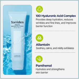 Torriden DIVE-IN Moisture Sun Cream SPF 50+ PA++++