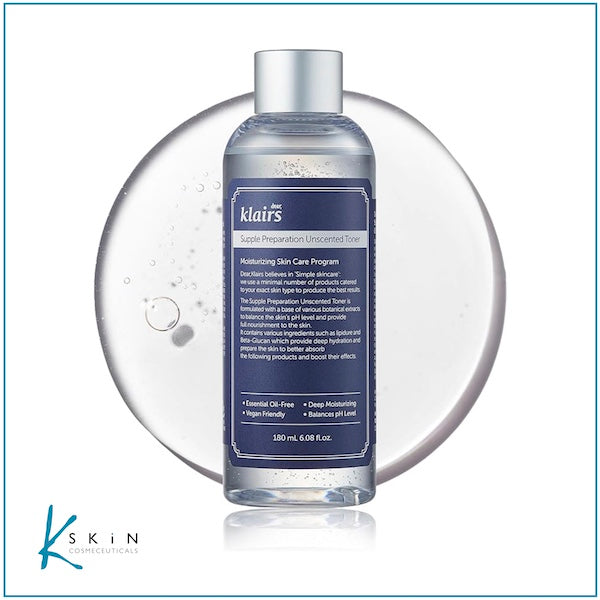 dear Klairs Supple Preparation Unscented Toner - www.Kskin.ie  