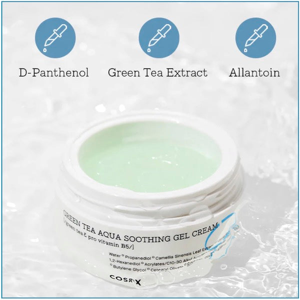 COSRX Green Tea Aqua Soothing Gel Cream 50ml - www.Kskin.ie  